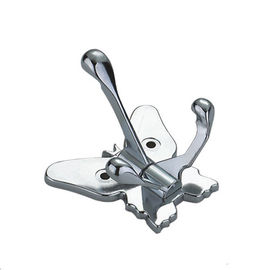 butterfly shape chrome Clothes Hanger Hooks decoration wall double clothes coat hooks